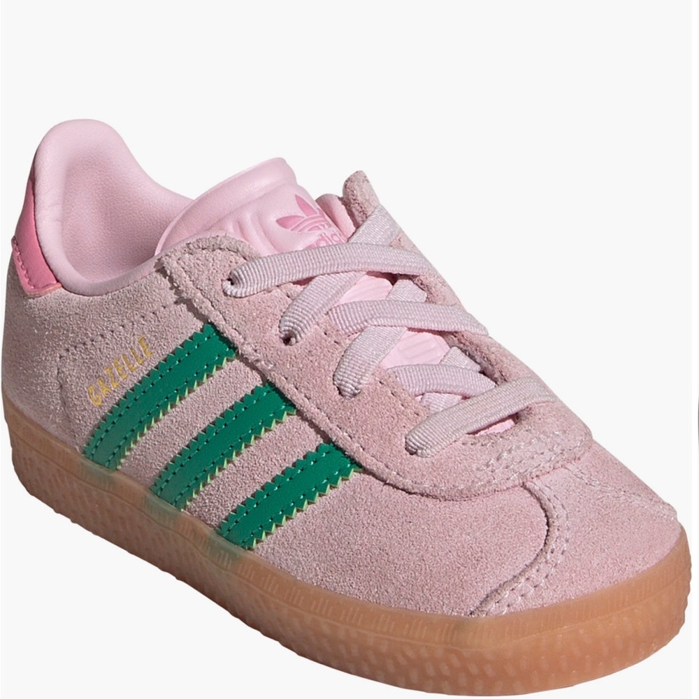 Adidas Toddler Gazelle Sneakers in Pink and Green size 6K